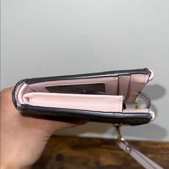 Michael Kors Black and Pink Logo Wristlet - Picture 10 of 11